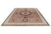 9x12 Ivory and Beige Turkish Tribal Rug