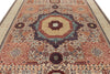 9x12 Ivory and Beige Turkish Tribal Rug