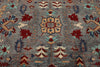 9x12 Gray and Turquoise Anatolian Tribal Rug
