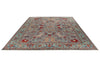 9x12 Gray and Turquoise Anatolian Tribal Rug
