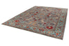 9x12 Gray and Turquoise Anatolian Tribal Rug