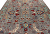9x12 Gray and Turquoise Anatolian Tribal Rug