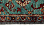 9x12 Gray and Turquoise Anatolian Tribal Rug