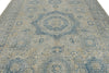 9x12 Beige and Gray Turkish Oushak Rug