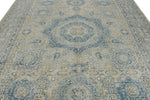 9x12 Beige and Gray Turkish Oushak Rug