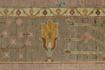 11x14 Pink and Brown Turkish Oushak Rug