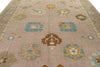11x14 Pink and Brown Turkish Oushak Rug