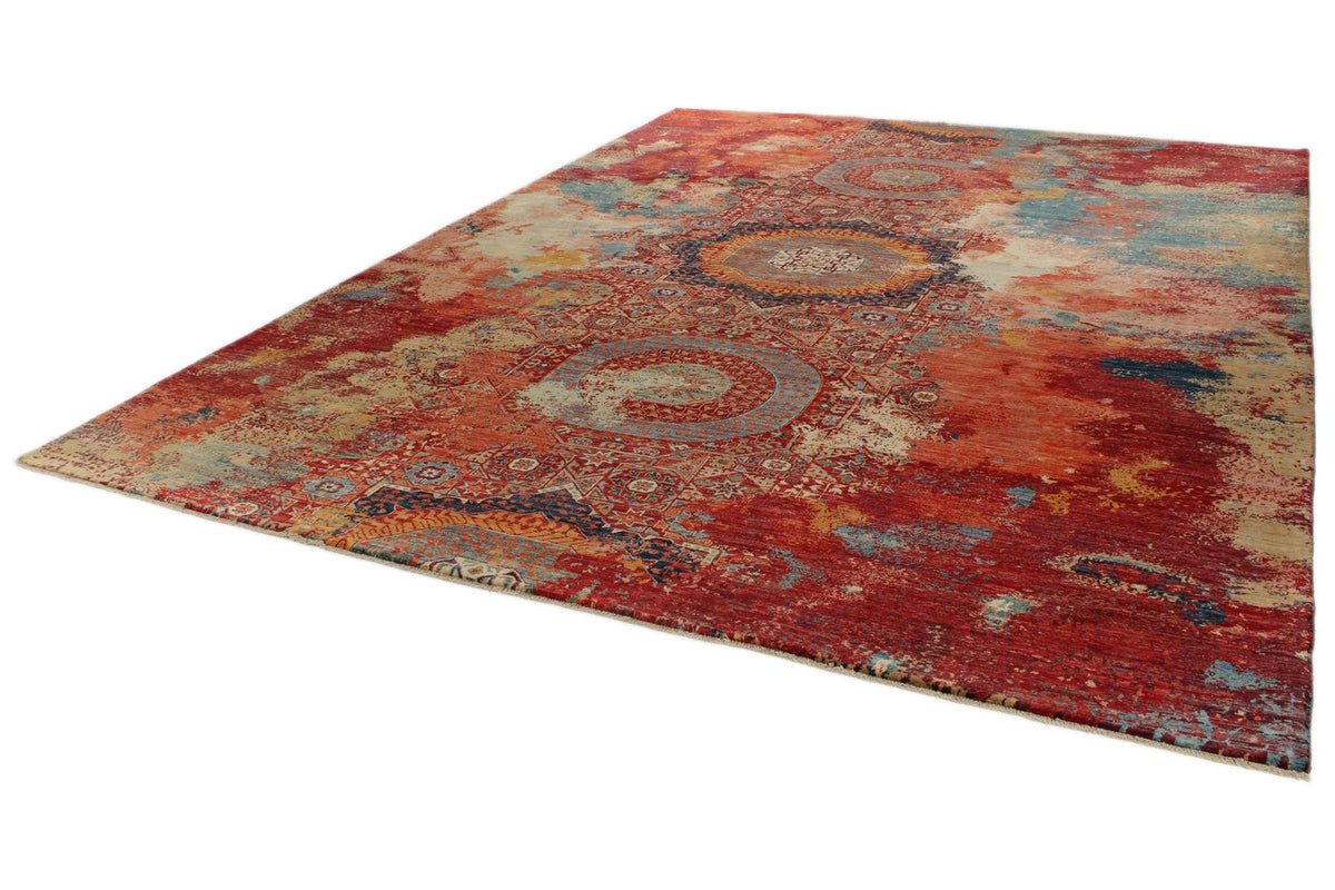 10x14 Multicolor and Multicolor Modern Contemporary Rug