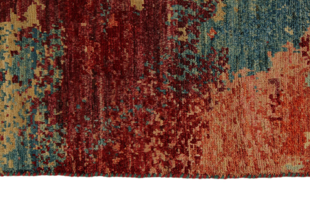 10x14 Multicolor and Multicolor Modern Contemporary Rug
