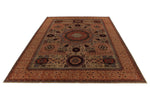 10x14 Beige and Ivory Turkish Tribal Rug