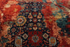 10x14 Navy and Multicolor Modern Contemporary Rug
