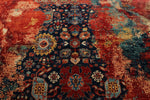 10x14 Navy and Multicolor Modern Contemporary Rug