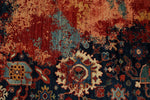 10x14 Navy and Multicolor Modern Contemporary Rug