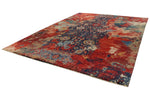 10x14 Navy and Multicolor Modern Contemporary Rug