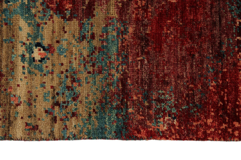 10x14 Navy and Multicolor Modern Contemporary Rug