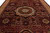10x14 Burgundy and Ivory Turkish Tribal Rug