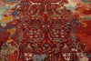 10x13 Red and Multicolor Turkish Tribal Rug