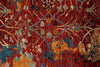 10x13 Red and Multicolor Turkish Tribal Rug