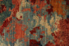 10x13 Red and Multicolor Turkish Tribal Rug
