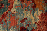 10x13 Red and Multicolor Turkish Tribal Rug
