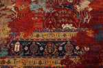 10x13 Red and Multicolor Turkish Tribal Rug