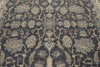 10x14 Charcoal and Ivory Anatolian Tribal Rug