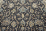 10x14 Charcoal and Ivory Anatolian Tribal Rug