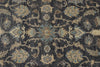 10x14 Charcoal and Ivory Anatolian Tribal Rug