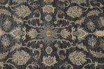 10x14 Charcoal and Ivory Anatolian Tribal Rug