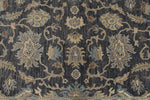 10x14 Charcoal and Ivory Anatolian Tribal Rug
