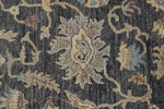 10x14 Charcoal and Ivory Anatolian Tribal Rug