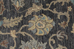 10x14 Charcoal and Ivory Anatolian Tribal Rug