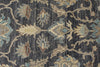10x14 Charcoal and Ivory Anatolian Tribal Rug