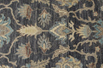 10x14 Charcoal and Ivory Anatolian Tribal Rug
