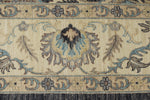 10x14 Charcoal and Ivory Anatolian Tribal Rug