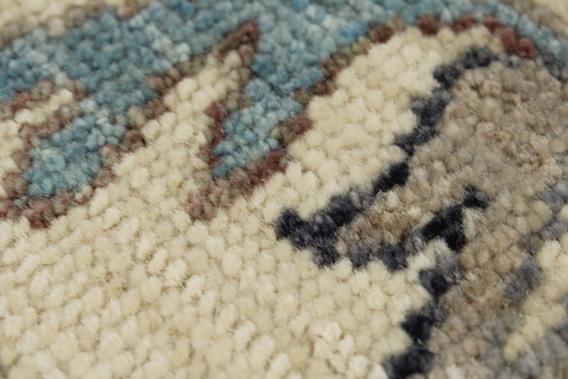 10x14 Charcoal and Ivory Anatolian Tribal Rug