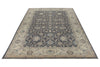 10x14 Charcoal and Ivory Anatolian Tribal Rug