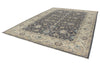 10x14 Charcoal and Ivory Anatolian Tribal Rug