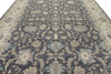 10x14 Charcoal and Ivory Anatolian Tribal Rug