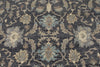 10x14 Charcoal and Ivory Anatolian Tribal Rug