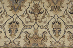 10x14 Ivory and Ivory Anatolian Tribal Rug