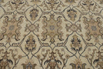 10x14 Ivory and Ivory Anatolian Tribal Rug