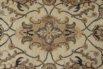 10x14 Ivory and Ivory Anatolian Tribal Rug