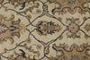 10x14 Ivory and Ivory Anatolian Tribal Rug