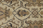 10x14 Ivory and Ivory Anatolian Tribal Rug
