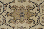 10x14 Ivory and Ivory Anatolian Tribal Rug