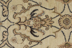 10x14 Ivory and Ivory Anatolian Tribal Rug