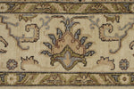 10x14 Ivory and Ivory Anatolian Tribal Rug