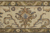 10x14 Ivory and Ivory Anatolian Tribal Rug