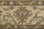 10x14 Ivory and Ivory Anatolian Tribal Rug